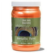 6 oz Modern Masters ME164 Flash Gold Metallic Paint Collection Water-Based Decorative Metallic Paint