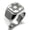 Silver, variant on Stainless Steel Interlocking Hexagram Star of David Engraved Square Flat Top Biker Style Polished Signet Ring