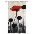 thumbnail image 2 of nqOlkjepod Outdoor Curtains for Patio Waterproof, Retro Flowers Outdoor Privacy Panels Grommet, Farmhouse Oil Painting Floral Herbs Blackout Outside Curtains for Porch/Cabana 54"x84", 1 Panel, 2 of 8
