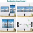 thumbnail image 3 of Dual Monitor Stand Standing Full Motion Monitor Desk Mount Fits Screens up to es .lbs with Height Adjustable Swivel Tilt Rotation VESA x x, 3 of 9
