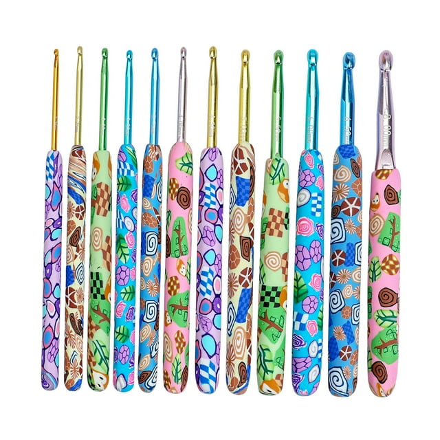 Rongfmy Crochet Hook Needles Knit Set Weave Craft Yarn Multicolor 2.25-8.0mm Animals