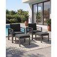 thumbnail image 3 of AECOJOY Aluminum Outdoor Furniture Set 7 Pieces Sectional Sofa Patio Conversation Set - Dark Gray, 3 of 11