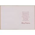 thumbnail image 2 of Designer Greetings Die Cut 3D Banner on Red and White String Over Large Holly and Green Foil Pine Needles Hand Decorated Christmas Card for Nephew, 2 of 2