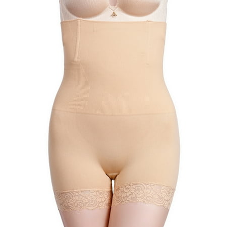 Defitshape Women s Thong Shapewear Shaper Shorts Butt Lifter Firm Control Underwear Panties High Waisted Nude XX-Large
