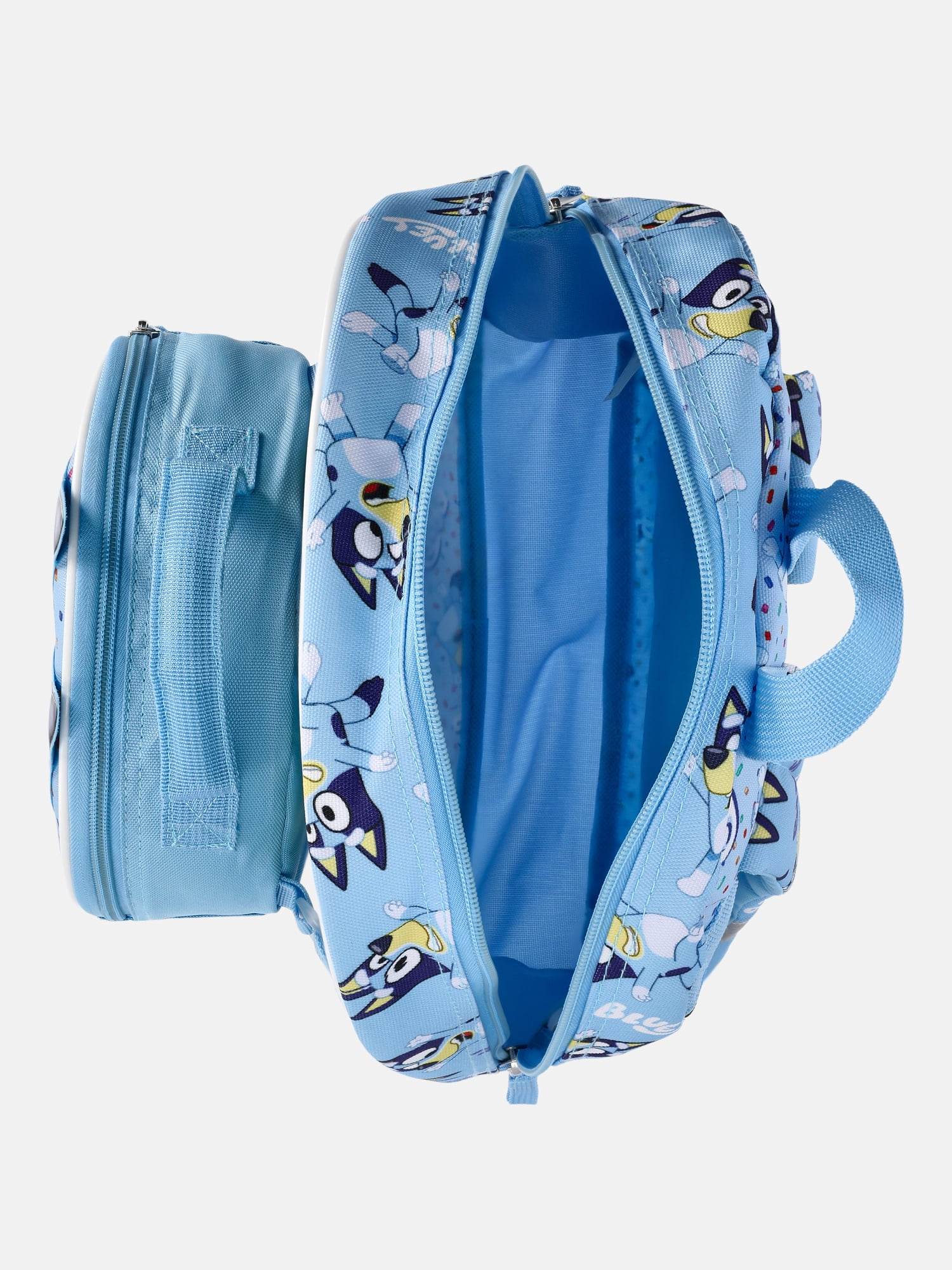 BBC Bluey 14" Toddler Backpack with Lunch kit - Blue