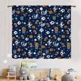 thumbnail image 3 of Basketball Curtains for Boys Bedroom, Kids Sports American Football Soccer Baseball Teens Men Gaming Theme Window Drapes Treatments for Kids Baby Room Living Room Nursey 2 Panels, 52"x63" Inch, 3 of 5