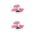 thumbnail image 4 of Bearachild Plantas artificiales Bonsai de simulación de pino Maceta de árbol pequeño Flores en maceta para el hogar Sala de estar Adornos de Type5 NO5, 4 of 6