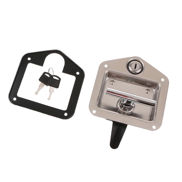 Almencla Toolbox Lock Stainless Steel Door Hanger RV Latch Handle Weld Screw Paddle Key