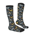 thumbnail image 3 of Balery Flowers Butterfly Printed Novelty Socks Men's Women's Crew Socks Sports Socks Knee High Socks Cotton Socks Quirky and Cool Socks, 3 of 9