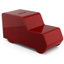 MCB Ambulance / Truck Shaped Acrylic Charity Donation Box - Collection Box - Tip Container (Red)
