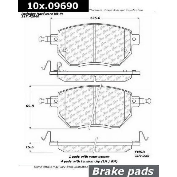 Centric Parts - Ceramic Pads