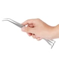 thumbnail image 3 of Rdeghly 2-in-1 Stainless Steel Root Rake Bonsai Tweezers Soil Farming Tool with Ergonomical Handle, Stainless Steel Root Rake, Root Rake, 3 of 8