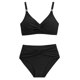 thumbnail image 4 of Traje de baño tankini de cintura alta dividido para mujer, color sólido, conservador y moderno, traje de baño de dos piezas para mujer, trajes de baño tankini para mujer, traje de baño de 2 piezas par, 4 of 7