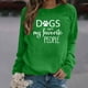 thumbnail image 1 of ICHUANYI Clearance Women's Printed T-shirt Long Sleeves Blouse Round Neck Casual Tops Sweatshirt(Green, S) ICHUANYI WER2023081506416, 1 of 4