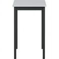 thumbnail image 2 of Lorell Utility Table  Gray Rectangle Laminated Top  Powder Coated Black Base x 30 Table Top Width x 1813 Table Top Depth  30 Height  Assembly Required  Melamine Top Material, 2 of 8