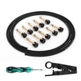 thumbnail image 1 of Kit de Cable de Pedalera Ghost Fire Negro con Conectores de Cobre Niquelado para Efectos de Guitarra, 1 of 8