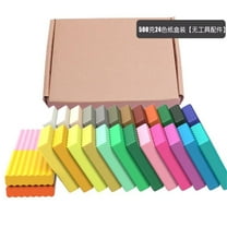 ZZkhGO Clay Kit Set, 24 Color Baking Molding Clay, Soft Stretchable Craft Clay with Accessories