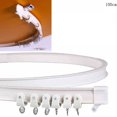 thumbnail image 5 of （300cm Ceiling Mount）Foldable Alloy Metal and Flexible Plastic Rod for Window Curtain, White, 5 of 5