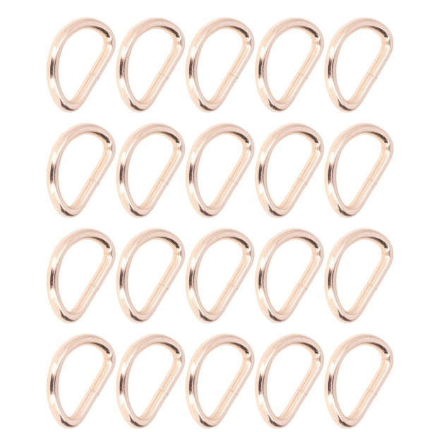 Herrajes para bolsos, 20 piezas de anillos en D de 4 x 38 x 23 mm, anillos en D para bolsos, diseño de última generación