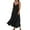 Black, variant on WTOBBY Women's Summer Dress Casual Loose Long Beach Vacation Dresses Sleeveless with Pockets, Solid Color for Easy Breezy Style,Khaki S