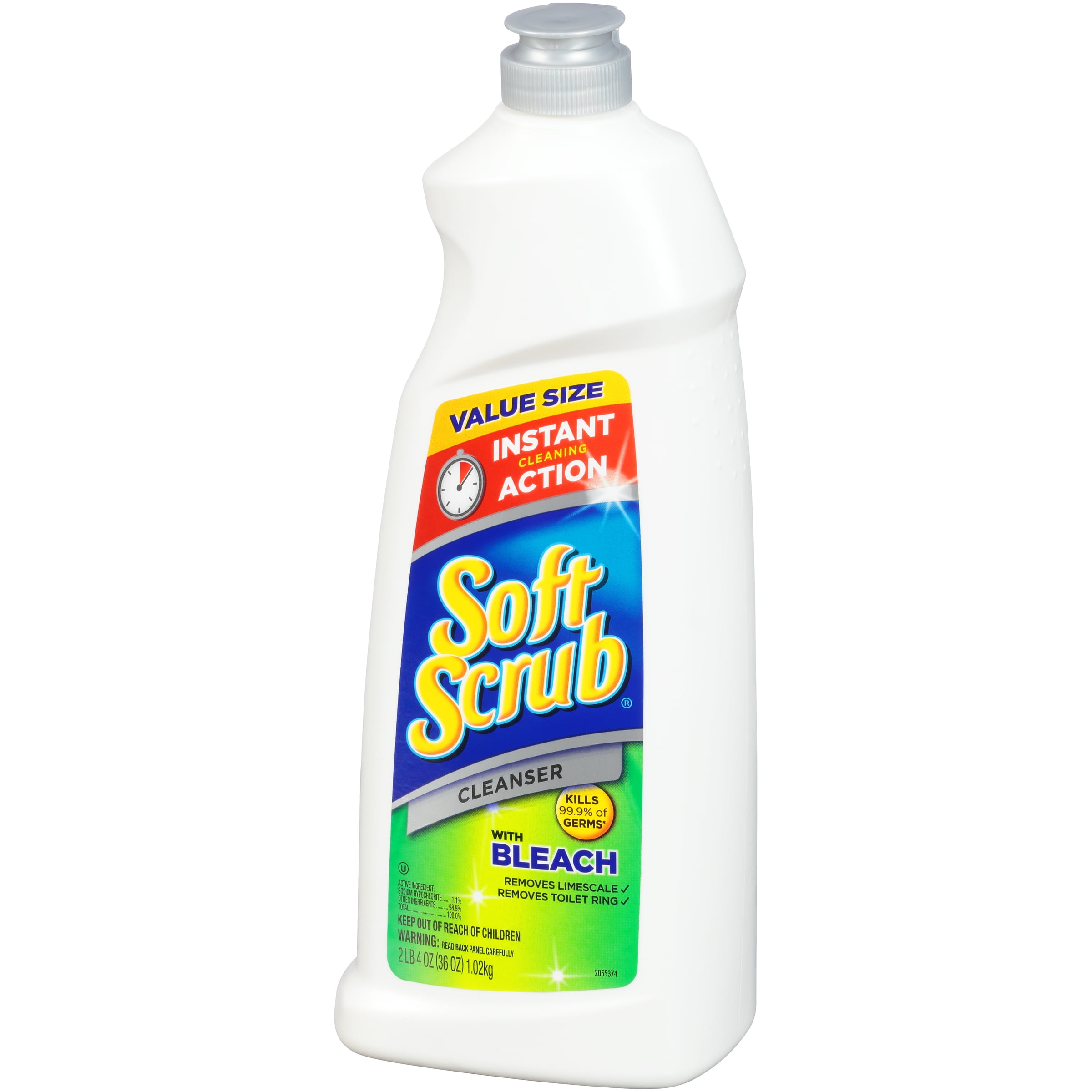 Soft Scrub Cleanser With Bleach Value Size 36 Oz Walmartcom