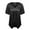 #1 Black, variant on WTXUE T-Shirts Short Sleeve, Crew Neck Shirts for Women's Spring Summer V Neck Sequined T Shirt Solid | Casual for Women Hot Pink S
