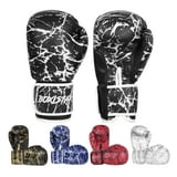 Fairtex Muay Thai Training Sparring Gloves 14 Oz - Black/White Premium Leather