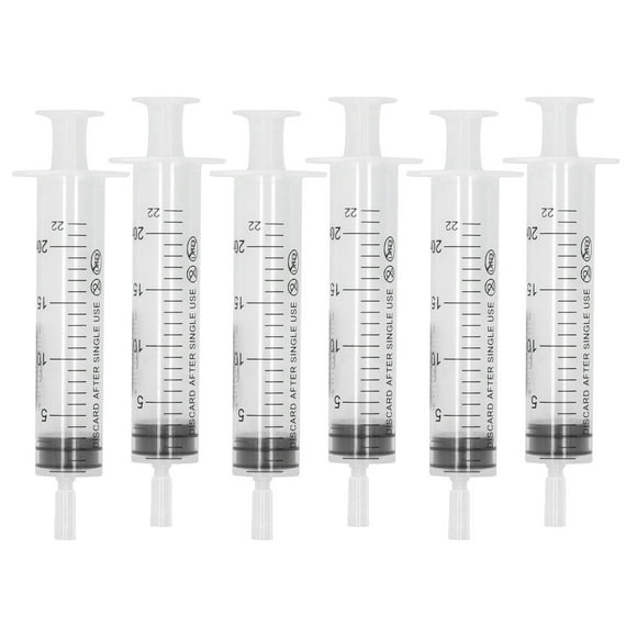 FYBTO 6pcs 20ml Syringe with Cap Liquid Makeup Perfume Toner Filling Dispense Syringe Tool-090701