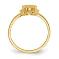 thumbnail image 2 of 14K Yellow Gold Ring Band Signet 7.0x6.5mm Open Back, 2 of 5