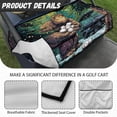 thumbnail image 5 of Binienty Funny Sasquatch Golf Cart Seat Blanket Cover with Front Pockets Anti-Slip Soft Plush Golf Cart Front Seat Towel Suits EZGO Club 2-Seat Carts, 5 of 7