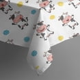 thumbnail image 5 of White Cow Colorful Pattern Square Tablecloth,Waterproof Square Table Cover,Wipeable Spillproof Washable Table Cover for Home Kitchen Party Decor 42"X42"(107x107cm), 5 of 6