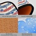 thumbnail image 3 of SKYSONIC American Patriotic Stars Stripes Kitchen Rugs and Mats 2 Pcs, Vintage Colors Non-Slip Floor Runner Mat for Living Room Bedroom Dorm Hallyway Home Decor 19.7"x27.6"+19.7"x47.2", 3 of 7