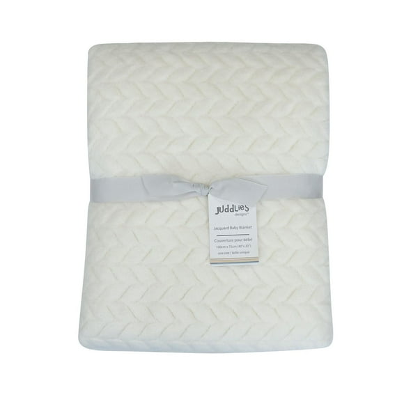 Juddlies Designs - Baby Toddler Unisex Jacquard Flannel Blanket - Plush - Double-layered - Machine Washable