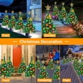 thumbnail image 3 of Fohil Solar Garden Lights Christmas Tree Snowflake Waterproof, 8 Mode Colorful LED 4 Pack, 3 of 7