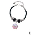 thumbnail image 2 of Delight Jewelry Silvertone Domed Multi Color PTA Niece Celtic Knot Leather Bead Bracelet, 7"+2" Extender, 2 of 4