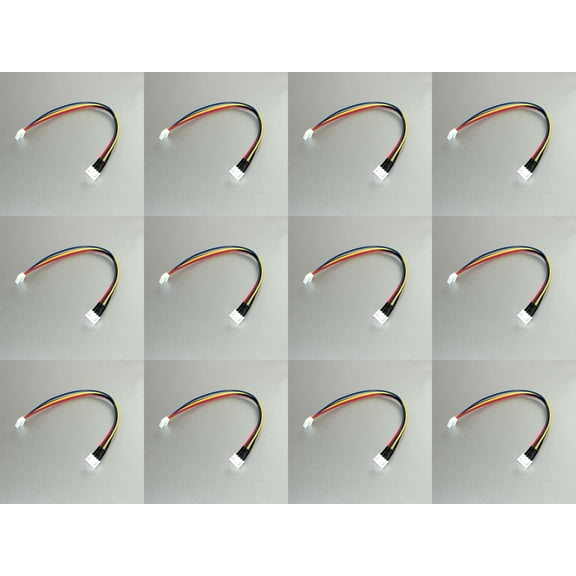 HobbyFlip JST-XH 3S Li-Po 11.1v Battery Balance Wire Extension 20cm Cable Compatible with RC Aircraft 12 Pack