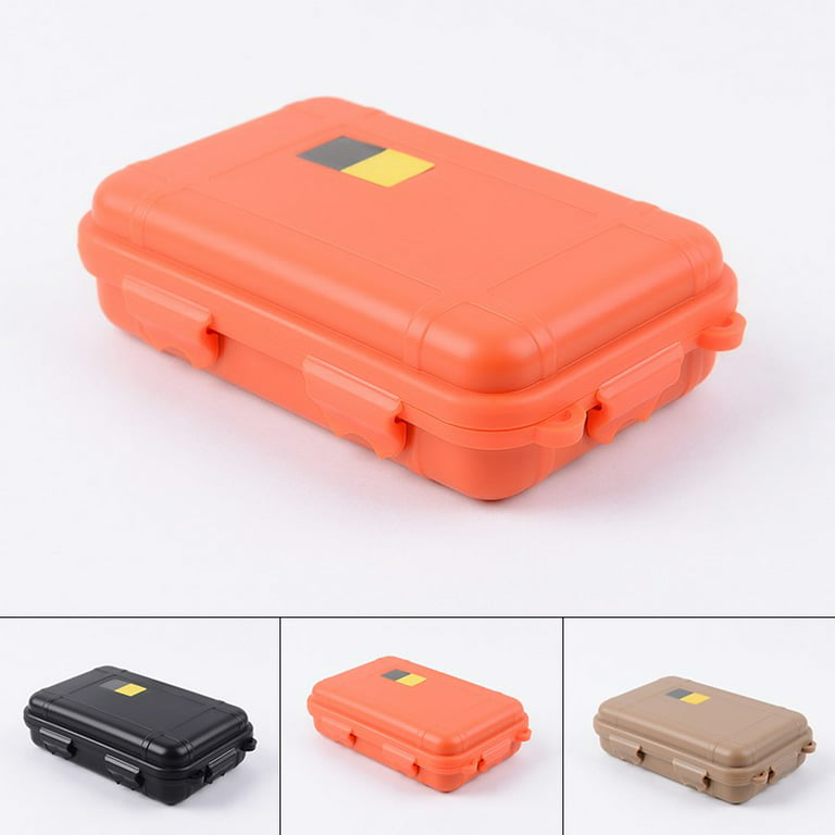 Yannee Sealed Waterproof Box Moisture-proof Dust-proof Storage Case Dry  Outdoor Sealed Box Tool,Portable Shockproof Safety Case for Camping,Brown 