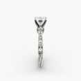 thumbnail image 3 of Amor Jewel 1.8 Ct Asscher Cut Lab Created Diamond Band Ring for Her - 14K White Gold Plated Wedding Anniversary Ring - Vintage Ring Band Wedding Anniversary for Women's - 6th Anniversary Gifts Her, 3 of 4