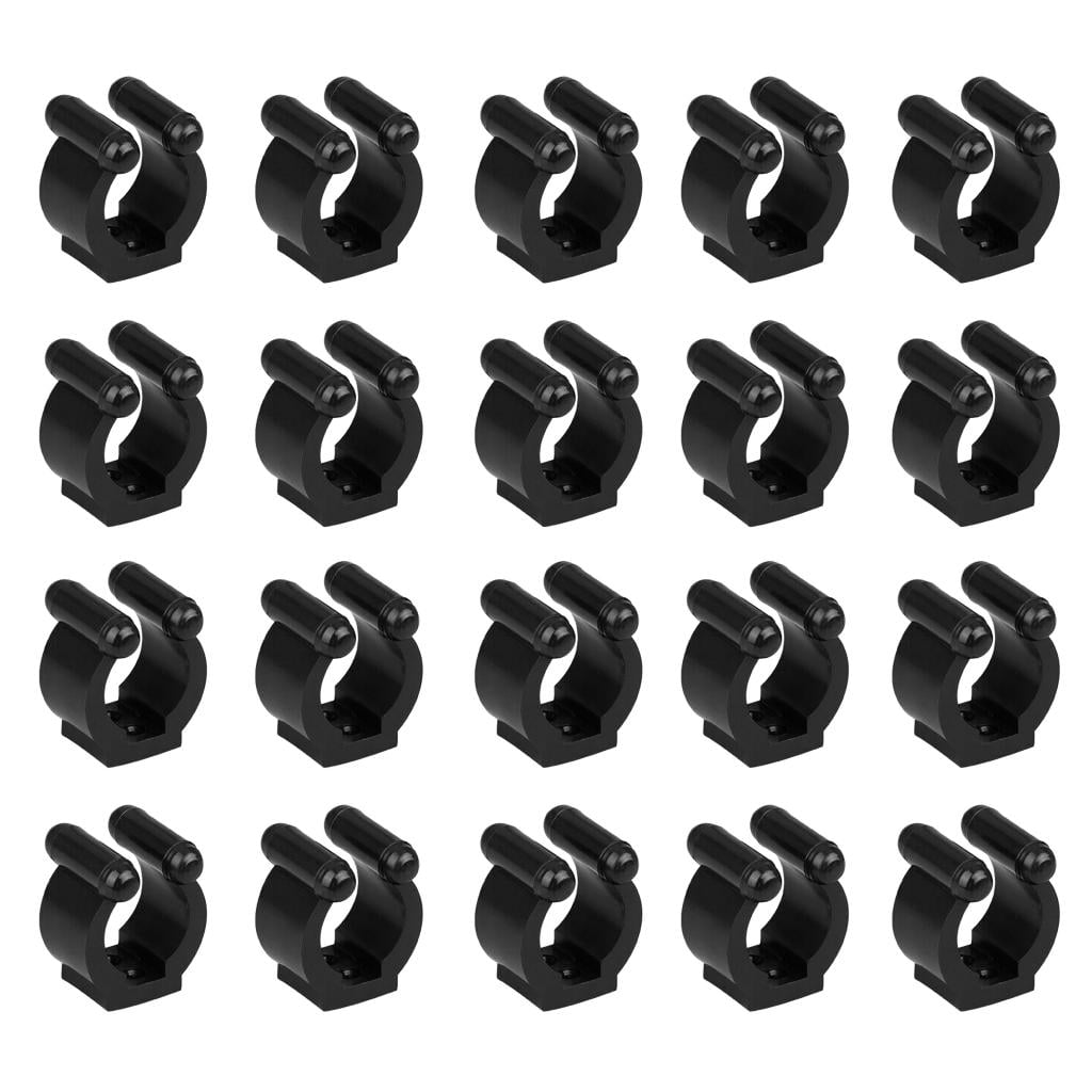 Fishing Rod Storage Clips 20 Pc Fishing Rod Holder Rack with Screws Rods Keeper 