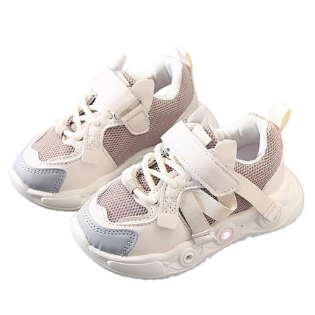 

Rrunsv Girls Baby Luminous Sport Bling Kids Shoes Children Light Led Baby Shoes Shoes Girls Khaki 12-18 Months