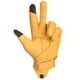 thumbnail image 5 of Guantes de Piel sibewora Amarillo con Pantalla Táctil para Motociclista Enduro para Hombre, 5 of 7