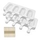 thumbnail image 1 of Paquete de 2 moldes para paletas, moldes para paletas caseros, moldes para paletas, moldes para paletas de silicona, moldes para helados con 50 palos de madera y 50 bolsas para paletas para, 1 of 5