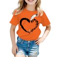 thumbnail image 2 of Godom Girls Tops Fashionable Short Sleeve T-Shirt Crewneck Tees Cute Print Summer Blouse for Girls Tee Tops, 2 of 6