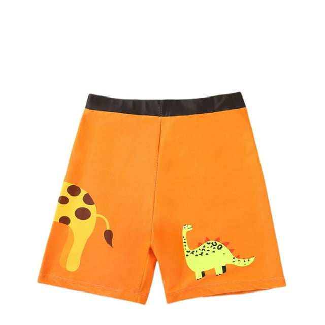 MIASHUI Boys Swim Trunks Swimming Shorts Boxer Swimwear Bathing Suit,Orange,One Size