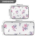 thumbnail image 3 of Pink Flowers Floral Kitchen Mats Set 2 Piece Non Slip Floor Foam Rugs Cushioned Soft Waterproof Carpet Runner for Dining Room Bathroom Laundry, 3 of 7