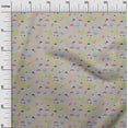 thumbnail image 2 of oneOone Cotton Poplin Fabric Mushroom|Leaves & Floral Clip Art Printed Fabric 1 Yard 42 Inch Wide, 2 of 4
