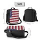 thumbnail image 2 of Disketp America Flag Glitter Bolsa Térmica Estampada para Almuerzo, Lonchera para Hombres y Mujeres Adultos, 2 of 7