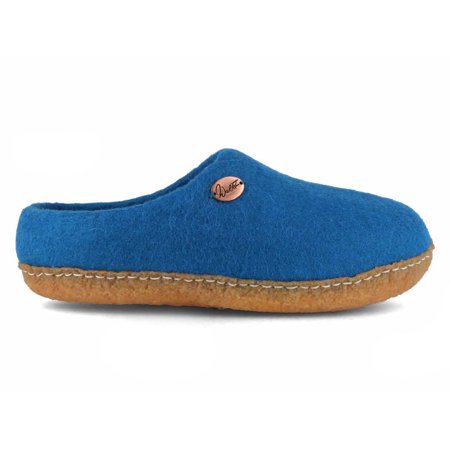 

WoolFit Unisex Footprint Felt Slippers with Footbed & Rubber Sole
