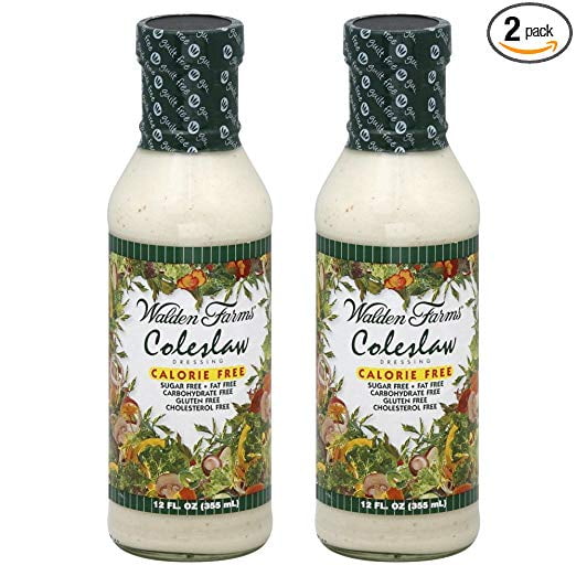 Walden Farms Caloried Free Dressing Coleslaw, 12 oz (2 Bottles