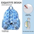 thumbnail image 5 of Blue Dog Paw Footprint Backpack for School,Cute School Bag,Schoolbag with Adjustable Shoulder Straps & Padded Back,15.25"x11.5"x5.25", 5 of 6